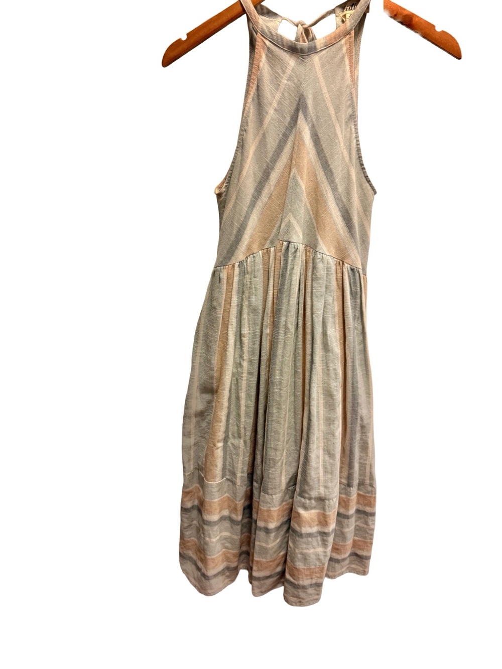 ✨ Listicle Boho Striped Halter Midi Dress with Pockets (Size Small) (E) - Picture 7 of 10